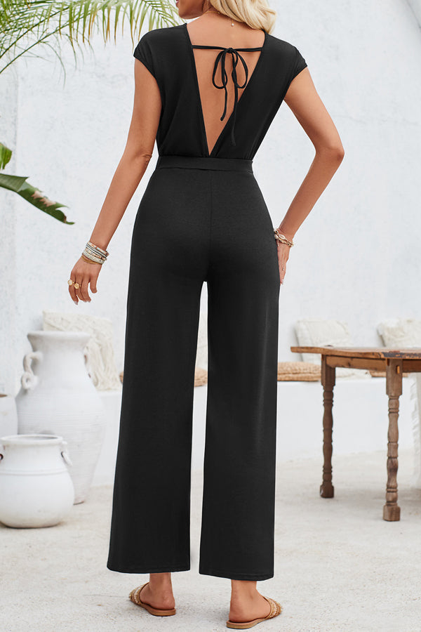 Livia | Overall mit Knotendesign und Eleganz für Frauen