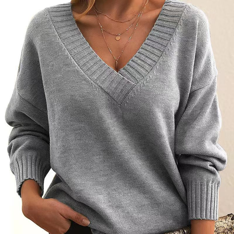 Livia | Kaschmir-Pullover mit luxuriöser Weichheit und V-Ausschnitt für Frauen