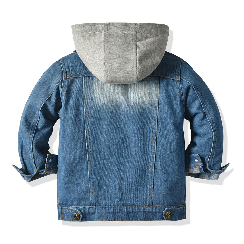 Luca | Denim-Jacke mit Kapuze und Bequemer Passform für Kinder