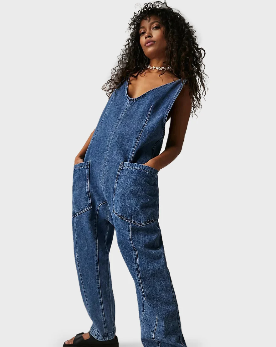 Sienna | Denim-Overall mit Bequemem Tragegefühl und Eleganten Haremstyle für Frauen