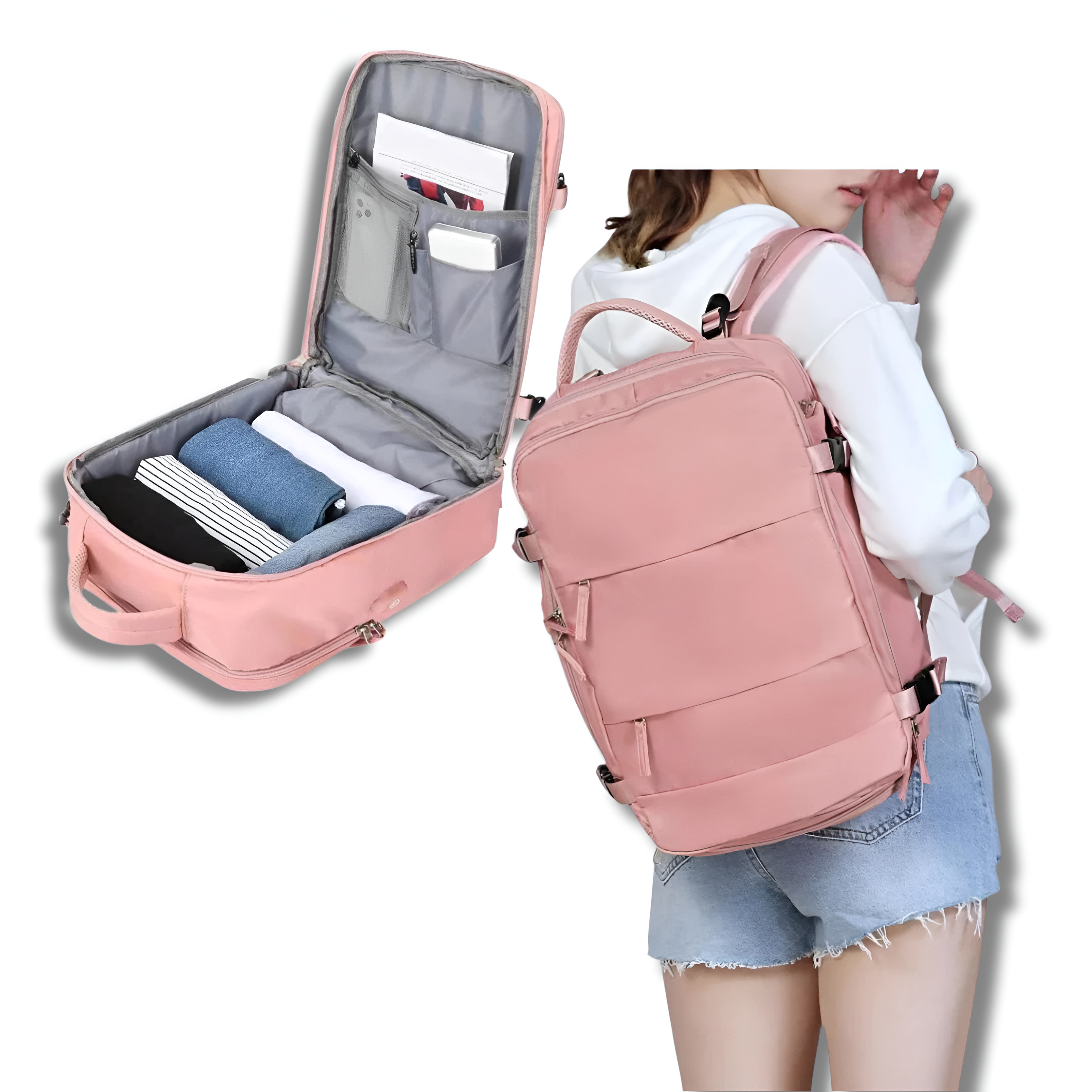 Aurelia | Reiserucksack mit viel Stauraum und USB-Ladeanschluss für Abenteuerlustige