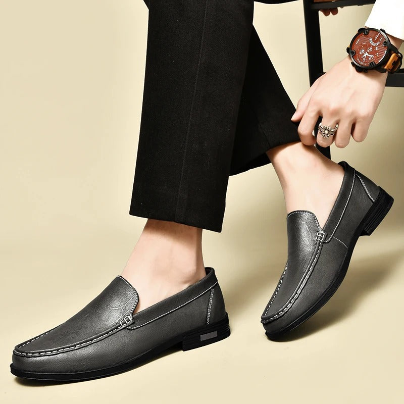 Luke - Schlanke und Bequeme Leder-Loafer