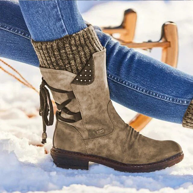 Elise - Vintage Winterstiefel für Damen