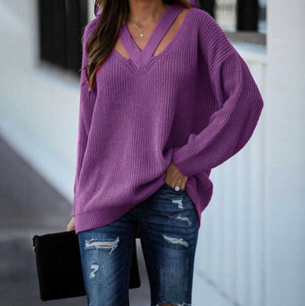 Alivia | Pullover mit elegantem Design und Schlüsselloch-Ausschnitt für Frauen