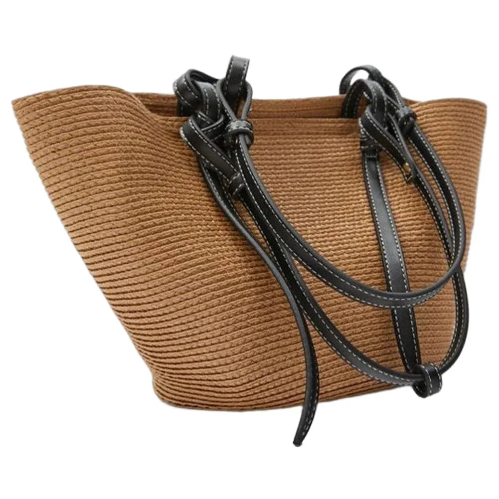 Liora | Strandtasche aus Stroh mit Geräumigem Design und Hochwertiger Qualität für Damen