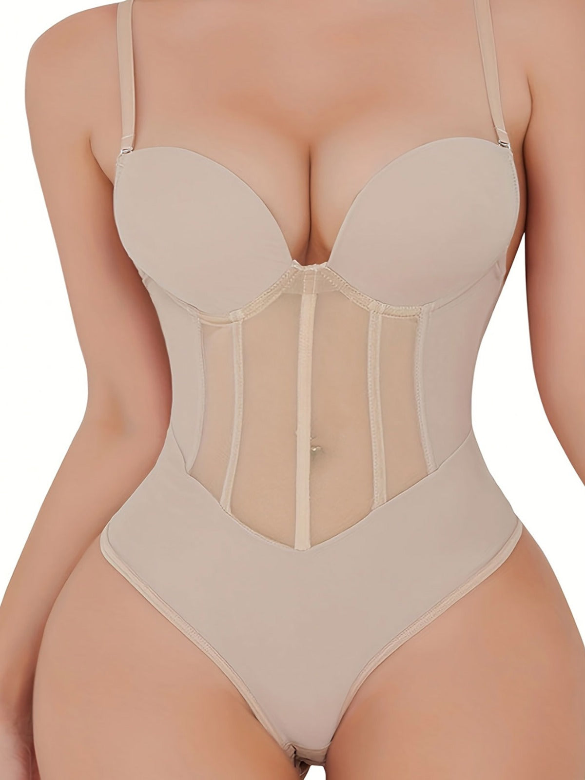 Celestia | Bodysuit mit Bauchkontrolle und elegantem Mesh für Damen