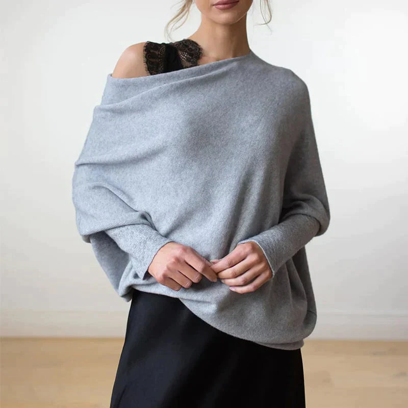 Liora | Pullover mit Asymmetrischem Design und Stilvollen Drapierungen für Frauen