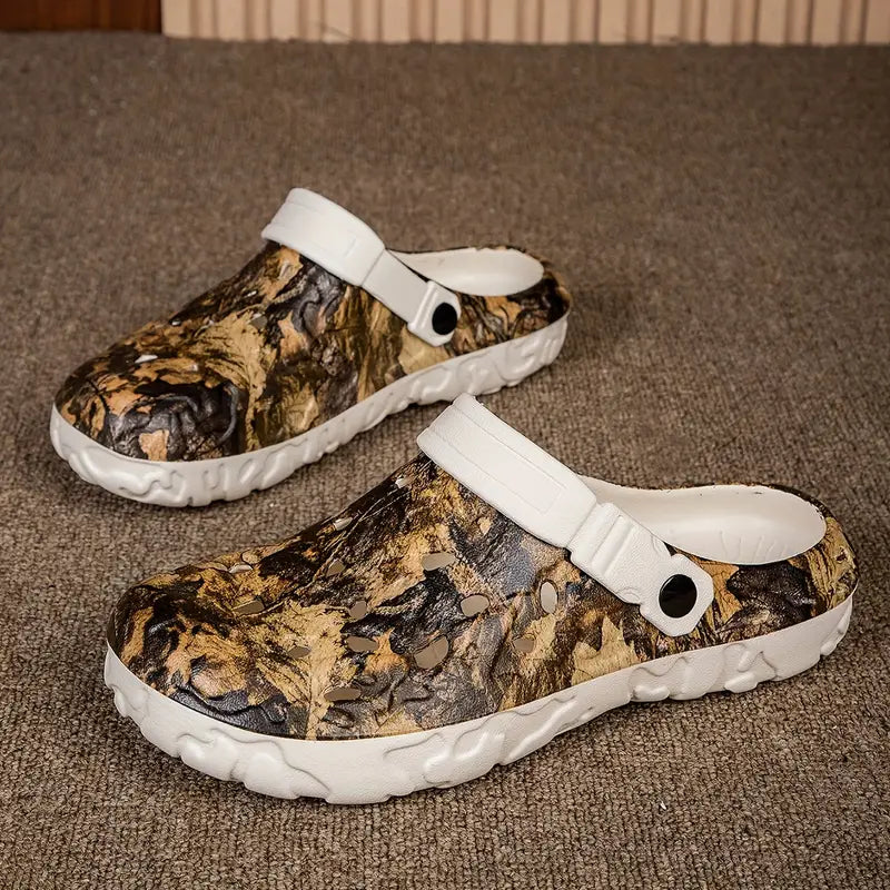 Jan - Herren Camouflage Pantoffeln