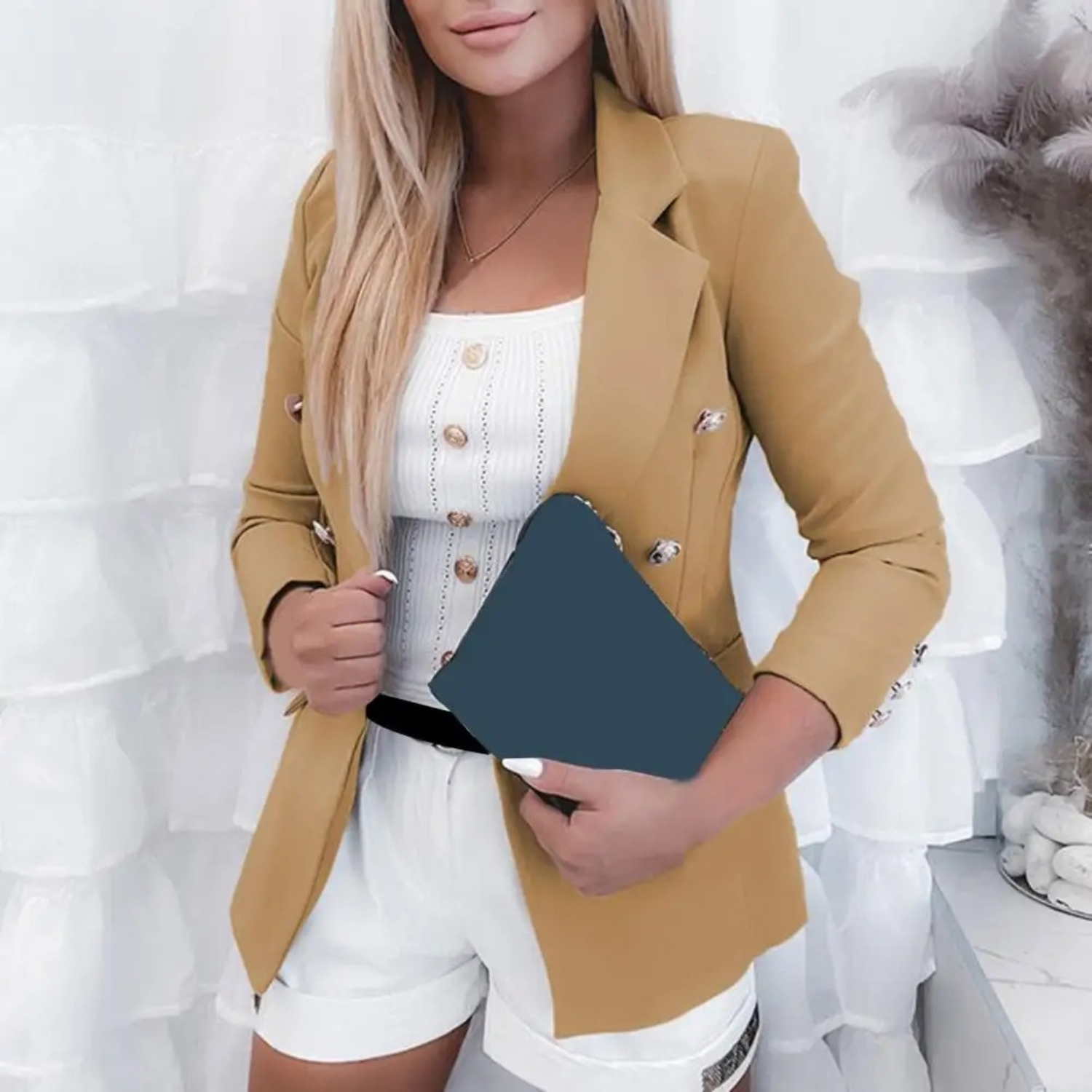 Livia | Blazer mit schlanker Silhouette und zeitloser Eleganz für Damen