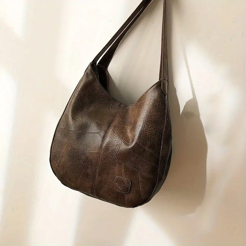 Luna | Vintage Hobo Umhängetasche mit Stilvollem Design und Praktischen Fächern für Frauen