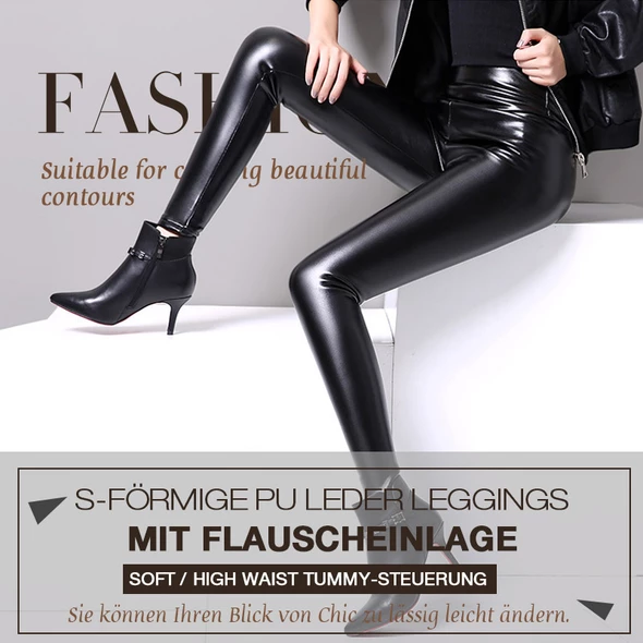 Aurelia | Leder-Leggings mit Atmungsaktivem Material und Figurformender Passform für Frauen