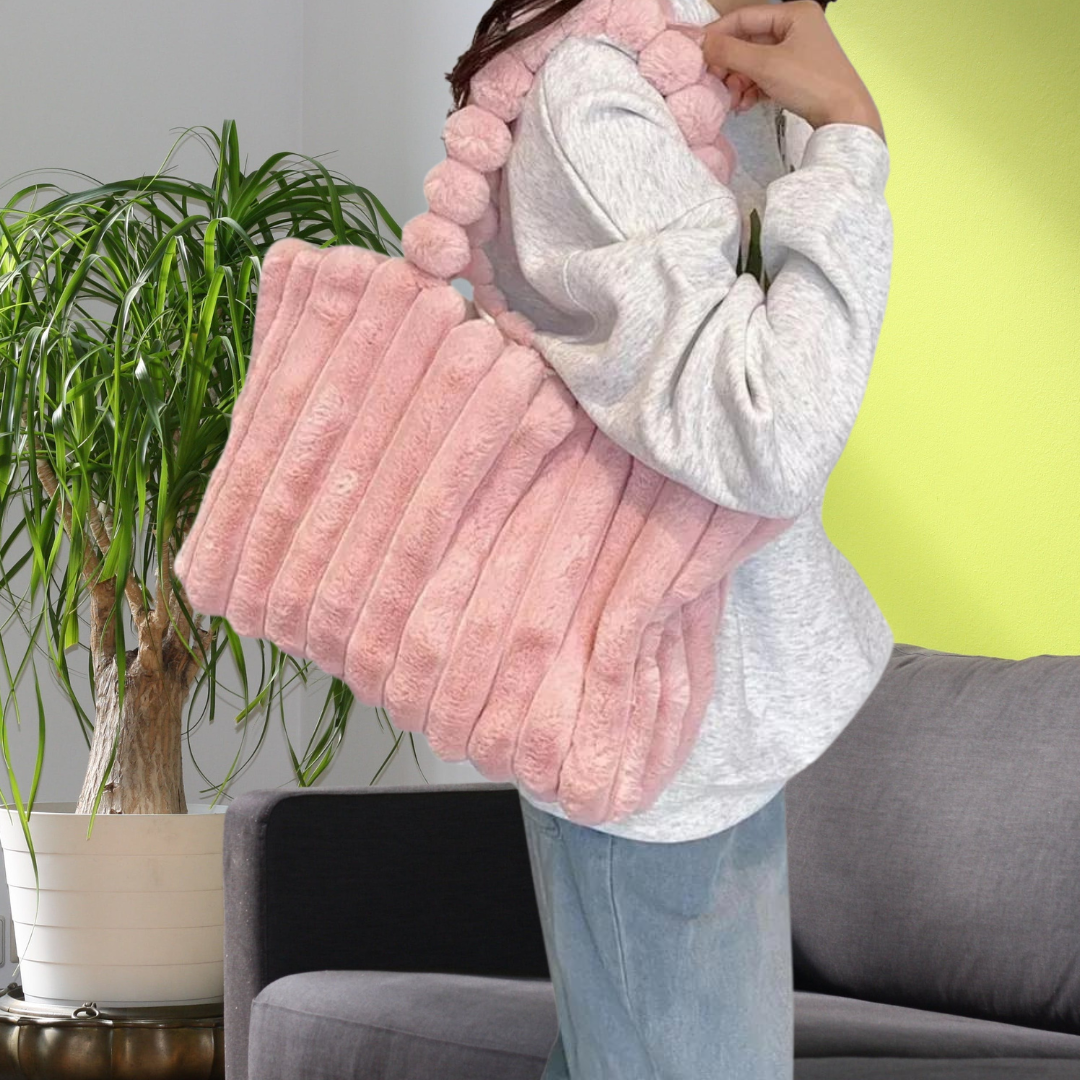 Celestia | Plüschtasche mit Luxuriösem Design und Leichtem Tragekomfort für Damen