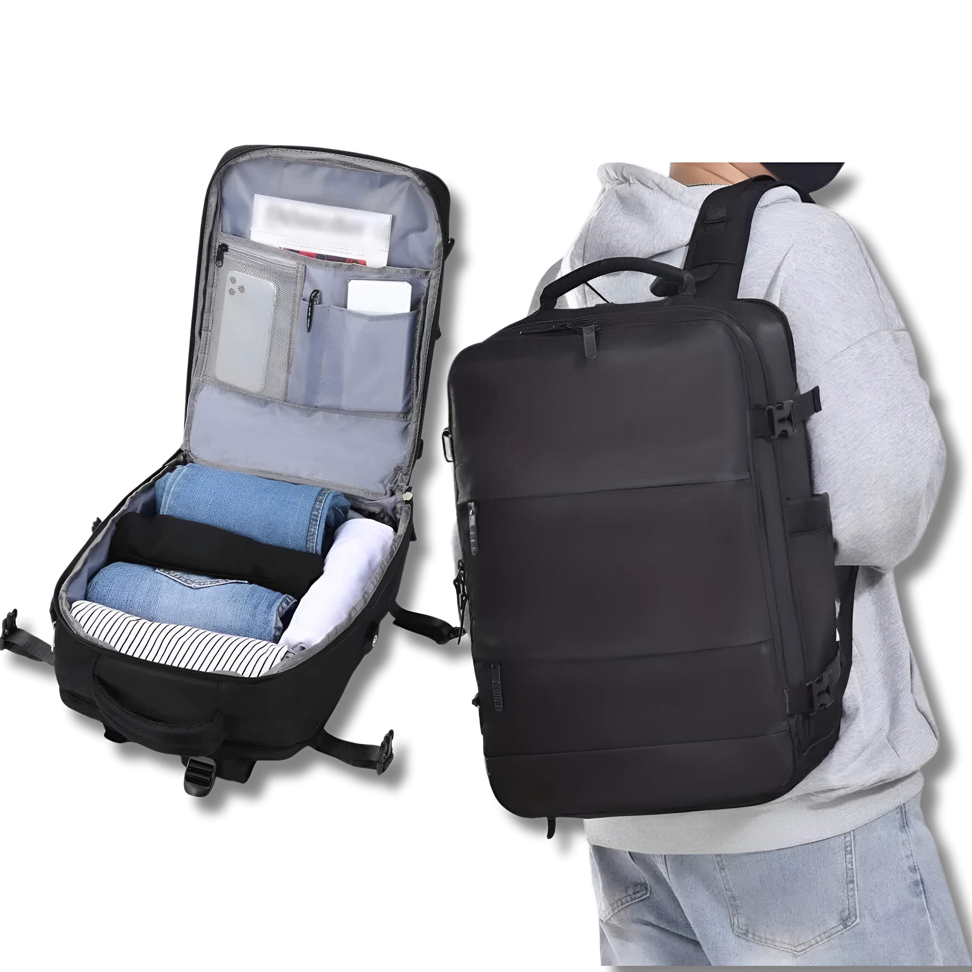 Aurelia | Reiserucksack mit viel Stauraum und USB-Ladeanschluss für Abenteuerlustige