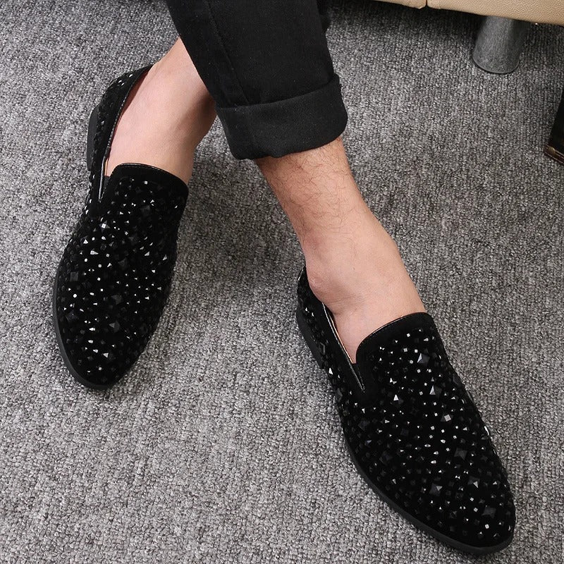 Ryan - Stilvolle Pailletten-Loafers