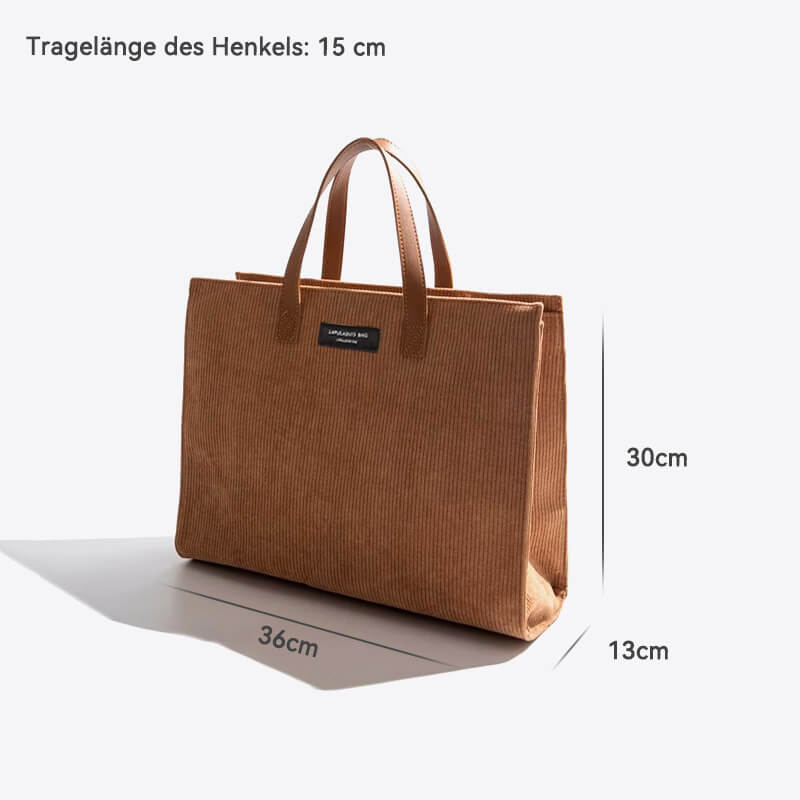 Vivienne | Samt Tasche mit Vielseitigen Tragevarianten und Hochwertigem Cordmaterial für einen Retro-Look