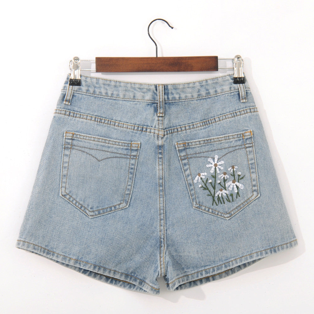 Luna | Hohe Taille Denim Shorts mit Bequemer Passform für Damen