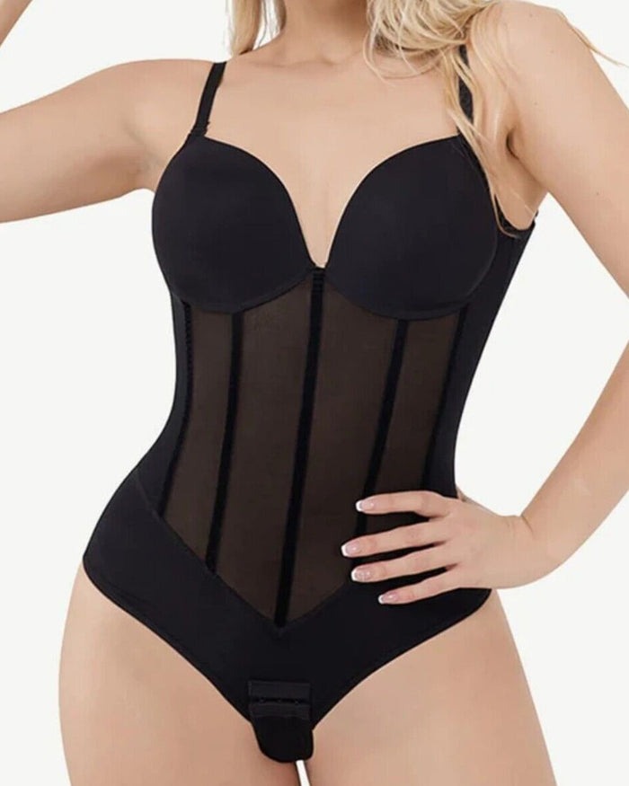 Celestia | Bodysuit mit Bauchkontrolle und elegantem Mesh für Damen