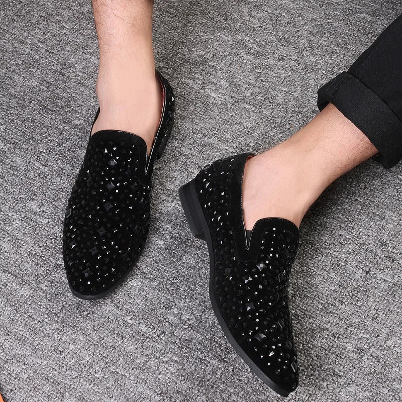 Ryan - Stilvolle Pailletten-Loafers