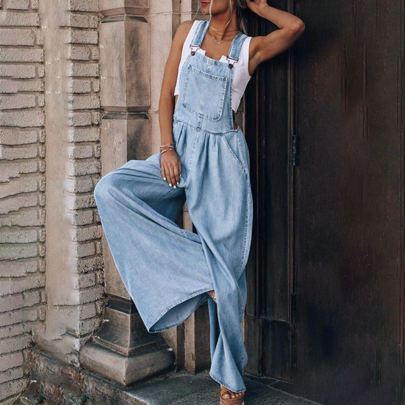 Selene | Denim Jumpsuit mit Elegantem Design und Hohem Tragekomfort für Frauen