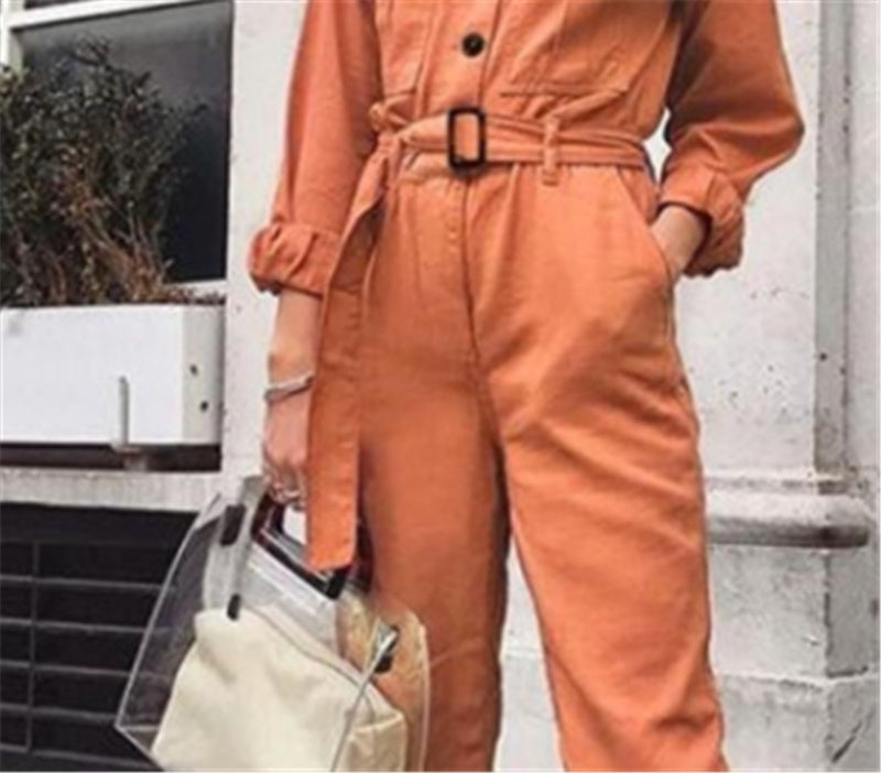 Soleil | Jumpsuit mit Lebendiger Farbe und Figurformendem Design für Frauen