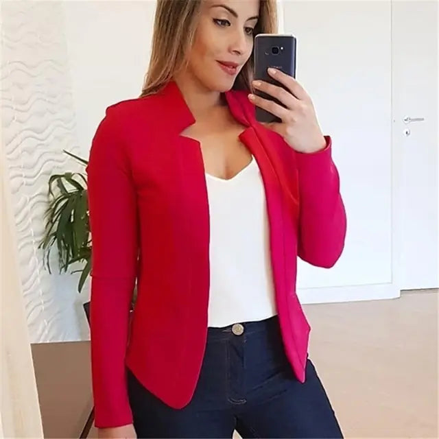 Celestia | Blazer mit Leichtem Material und Eleganter Drapierung für Frauen