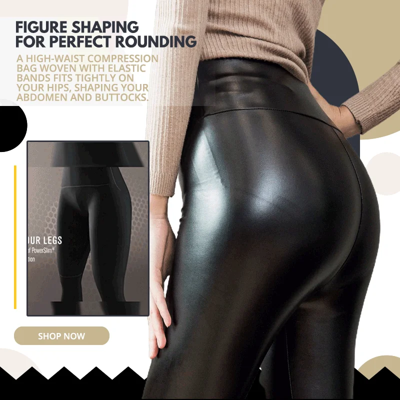 Aurelia | Leder-Leggings mit Atmungsaktivem Material und Figurformender Passform für Frauen