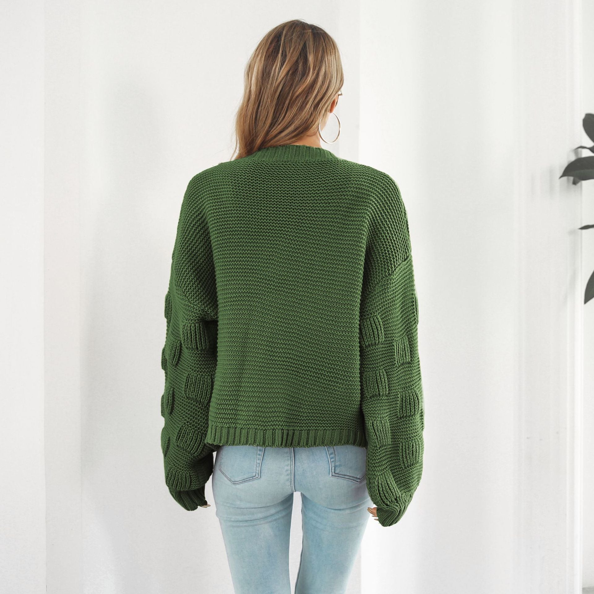 Celina | Strickjacke mit Puffärmeln und Chunky Knit für Damen