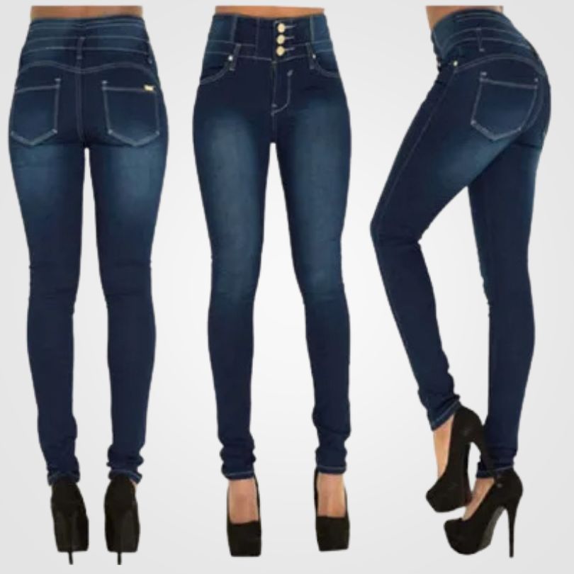 Livia | Jeans mit Hoher Taille und Bequemem Sitz für Frauen