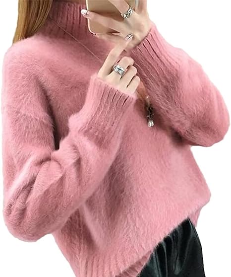 Liora | Rollkragenpullover mit nostalgischem Angora und zeitlosem Stil für Damen