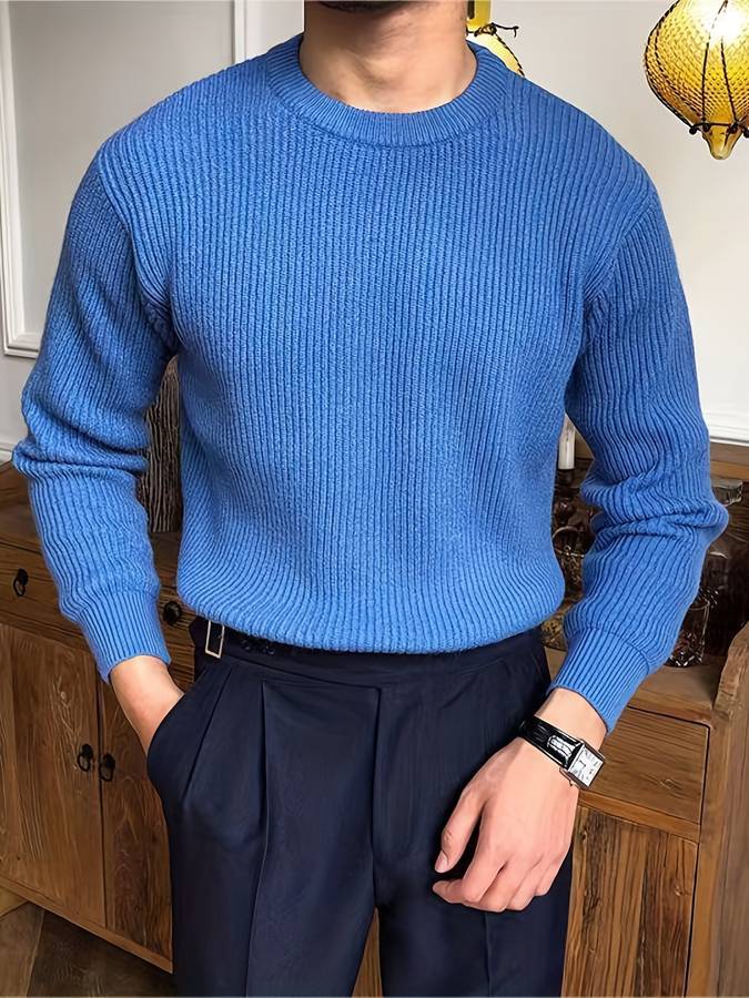 Lorian | Herrenpullover mit Strukturiertem Design und Eleganz für Stilbewusste