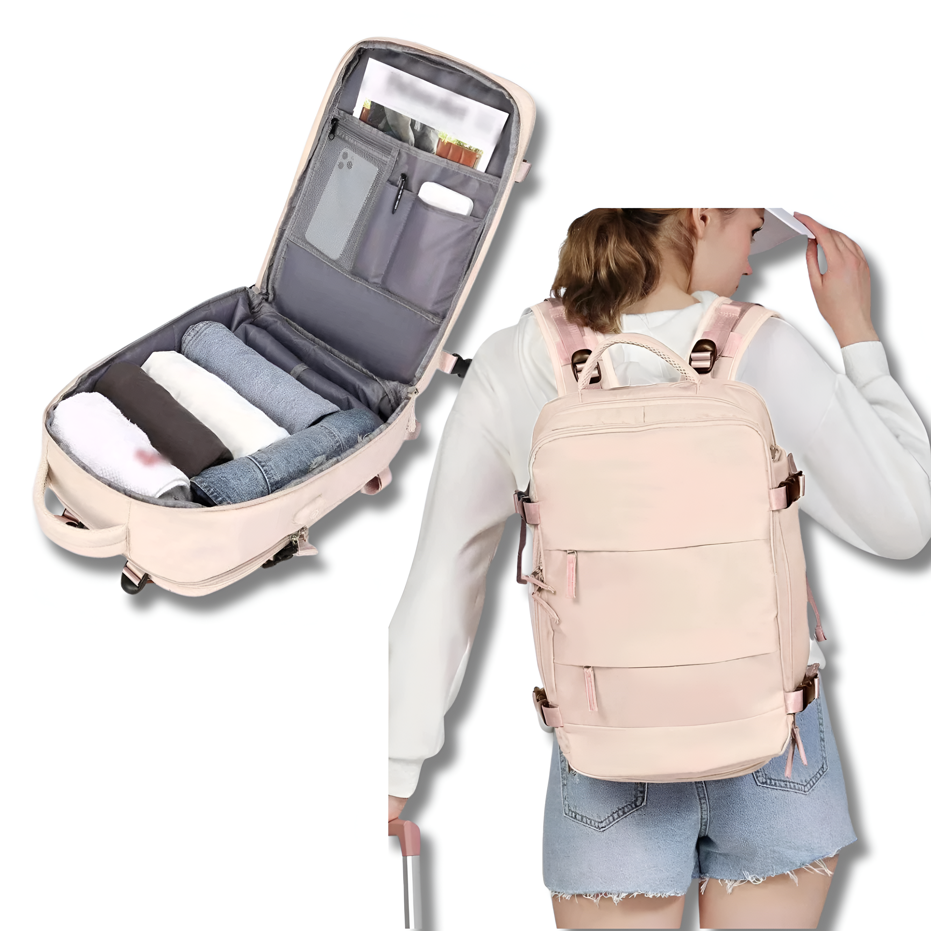 Aurelia | Reiserucksack mit viel Stauraum und USB-Ladeanschluss für Abenteuerlustige