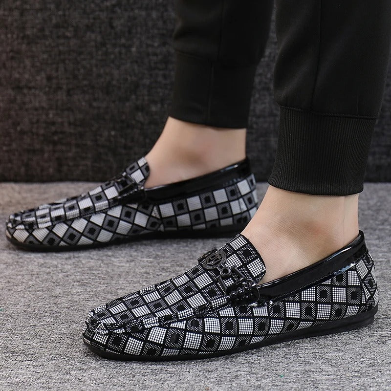 Javier - Stilvolle Karierte Loafers