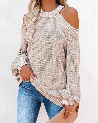 Livia | Off-Shoulder Pullover mit Kuscheligen Material und Stilvollem Design für Frauen