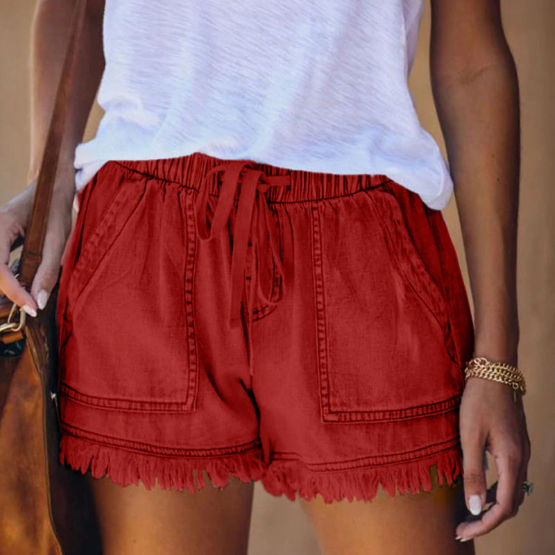 Livia | Hochtaillierte Denim-Shorts mit Dehnbarem Stoff und Praktischen Taschen für den Sommer