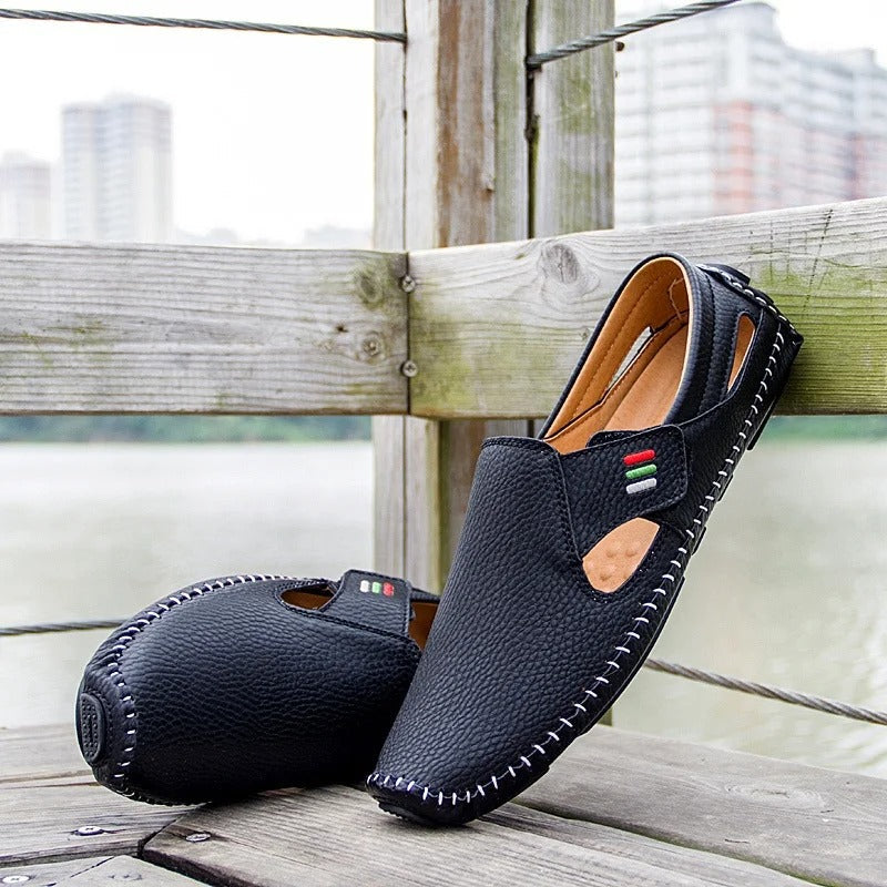 Harrie - Atmungsaktive Leder- Loafer