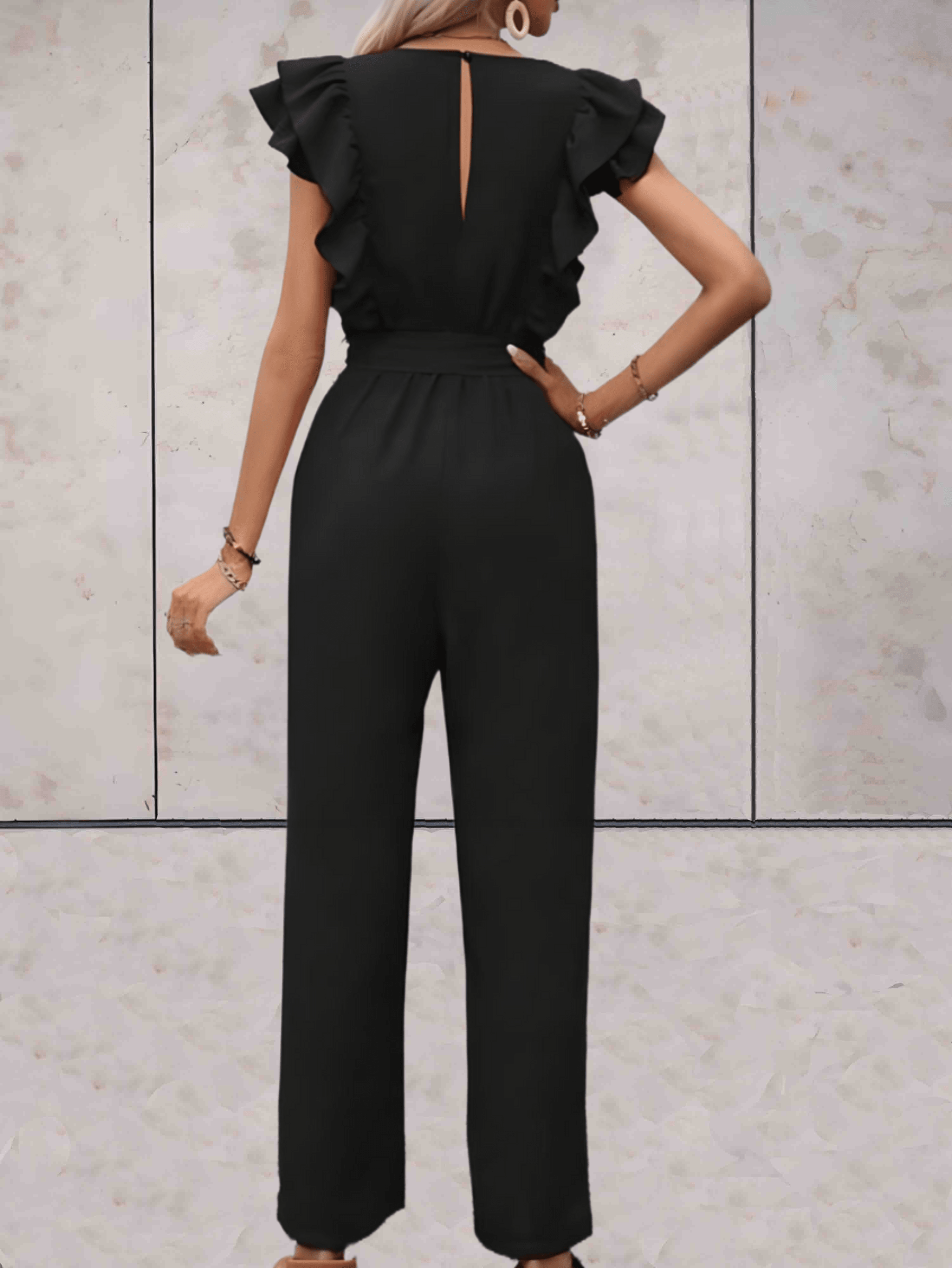 Luna | Jumpsuit mit Eleganten V-Ausschnitt und Vielseitigem Design für Damen