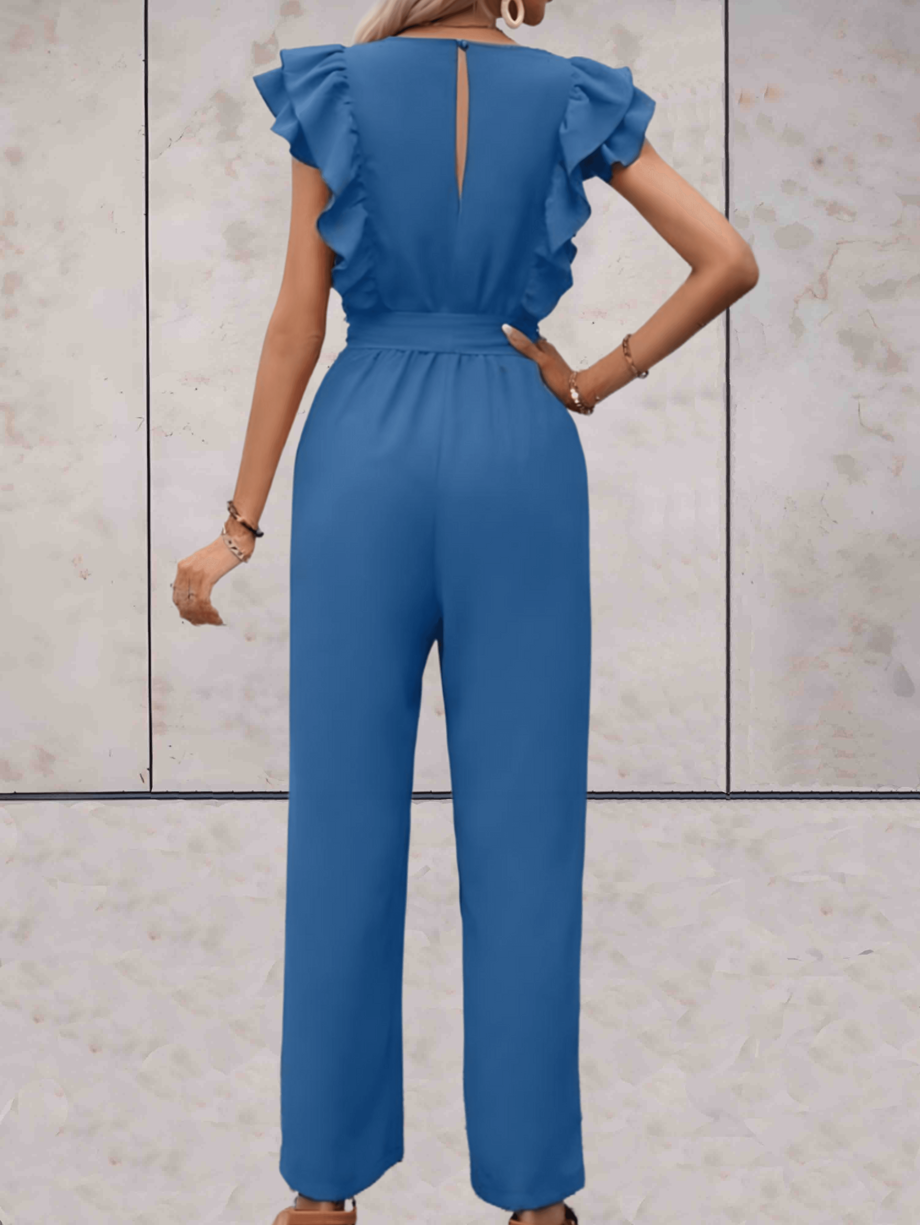 Luna | Jumpsuit mit Eleganten V-Ausschnitt und Vielseitigem Design für Damen