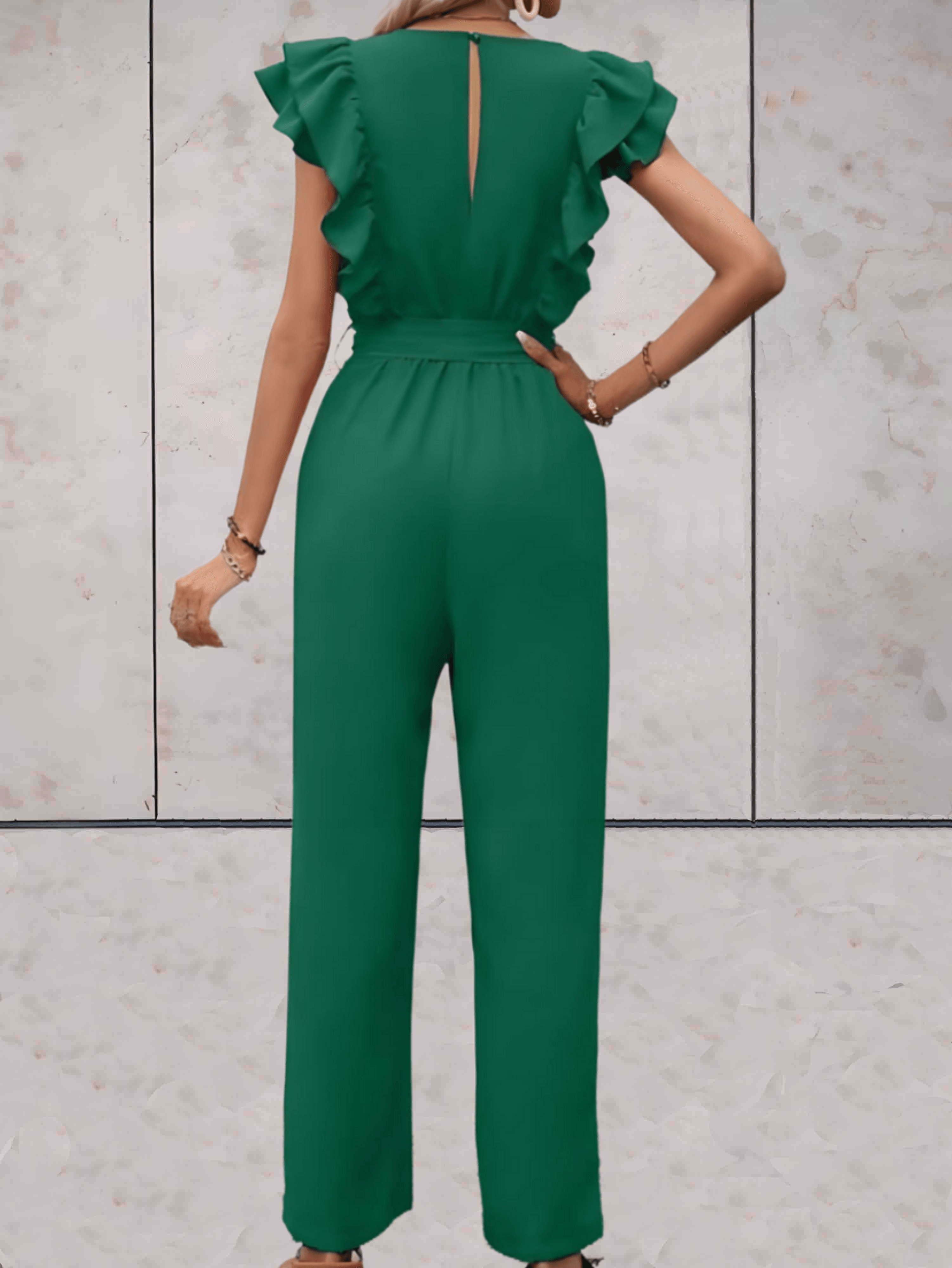 Luna | Jumpsuit mit Eleganten V-Ausschnitt und Vielseitigem Design für Damen