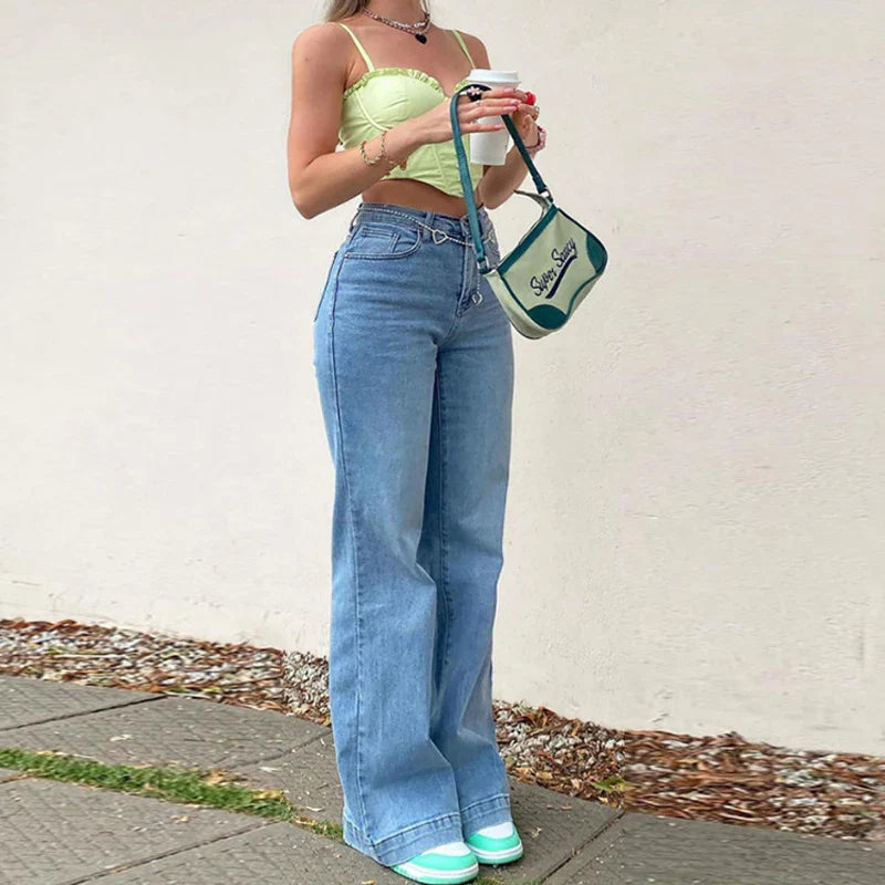 Livia | Sommerjeans mit Eleganter Passform und Mittelhoher Taille für Damen