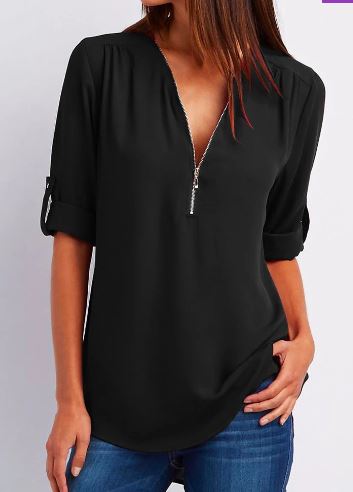 Livia | Bluse mit Atembarem Material und Elegantem Design für Frauen