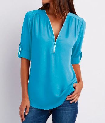 Livia | Bluse mit Atembarem Material und Elegantem Design für Frauen