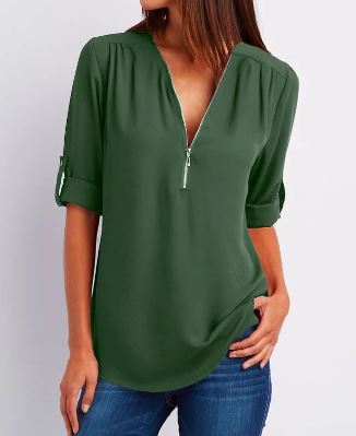 Livia | Bluse mit Atembarem Material und Elegantem Design für Frauen