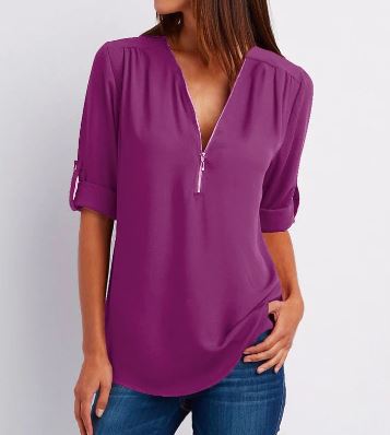 Livia | Bluse mit Atembarem Material und Elegantem Design für Frauen