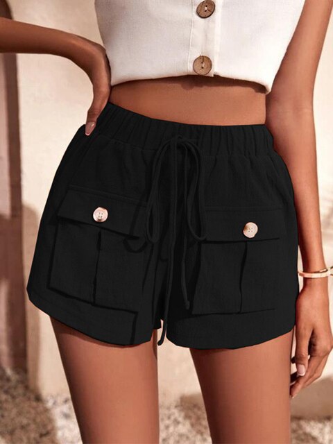 Livia | Cargo-Shorts mit Elastischer Taille und Stilvollem Design für Frauen