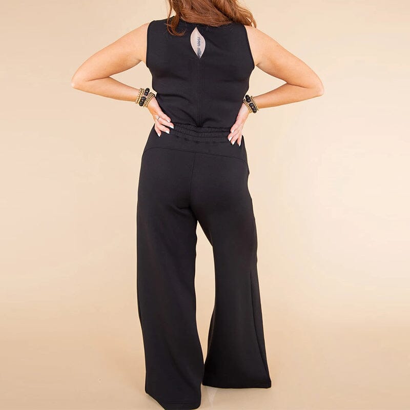 Luna | Ärmelloser Jumpsuit mit Luftigem Stoff und Individueller Passform für Damen