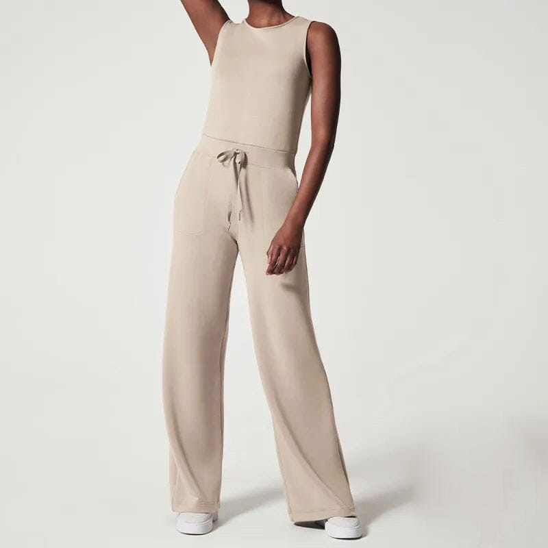 Luna | Ärmelloser Jumpsuit mit Luftigem Stoff und Individueller Passform für Damen