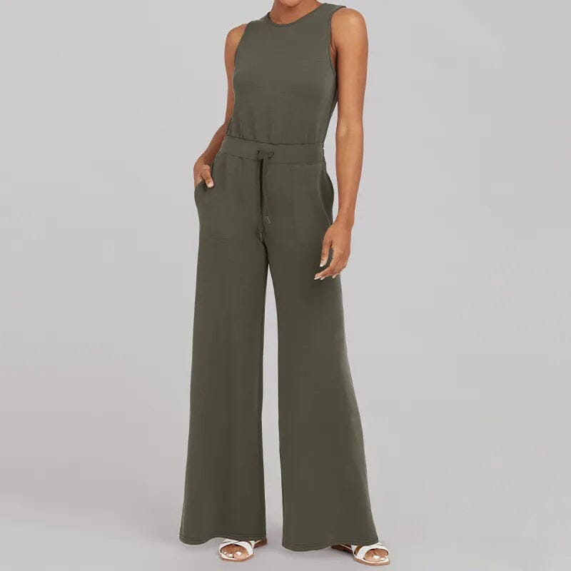 Luna | Ärmelloser Jumpsuit mit Luftigem Stoff und Individueller Passform für Damen