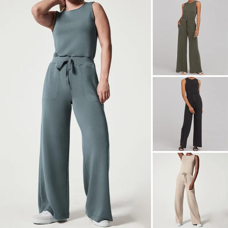 Luna | Ärmelloser Jumpsuit mit Luftigem Stoff und Individueller Passform für Damen