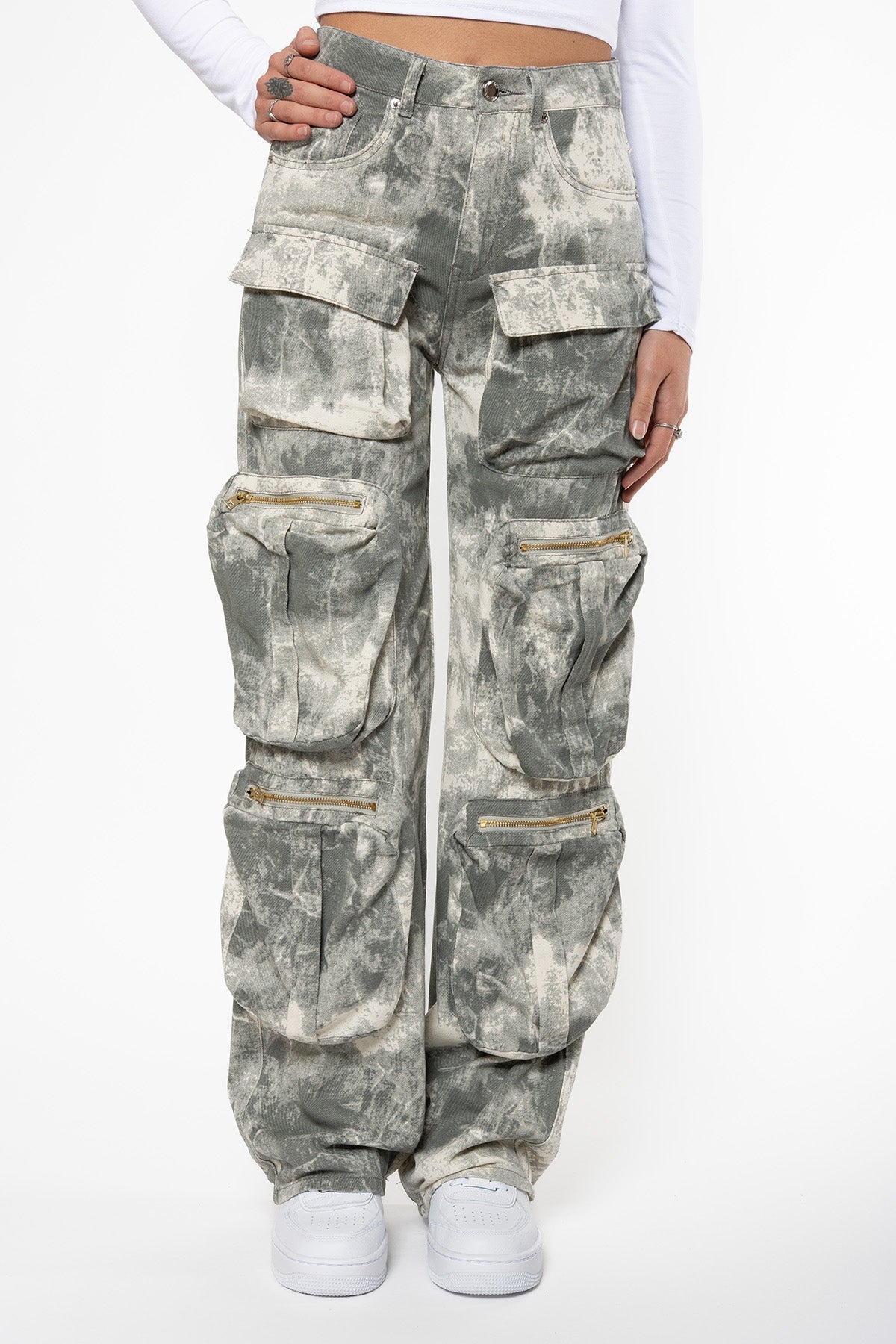 Luca | Cargohose mit Stilvollem Camouflage-Druck und Ultimativem Tragekomfort für Damen