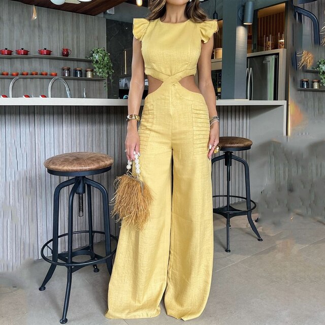 Vivienne | Jumpsuit mit Fließendem Schnitt und Eleganter Ausstrahlung für Frauen